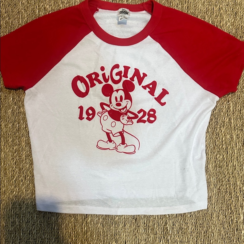 Disney Red and White Mickey Mouse Tee - Picture 2 of 3
